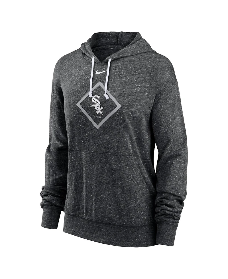 Nike Women's Black Chicago White Sox Diamond Icon Gym Vintage Lightweight Hooded Top
