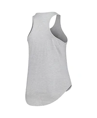 Profile Women's Heather Gray Oklahoma Sooners Arch Logo Racerback Scoop Neck Tank Top