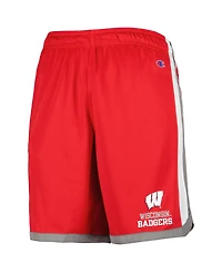 Champion Men's Red Wisconsin Badgers Basketball Shorts