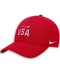 Nike Big Boys and Girls Red Team Usa Club Adjustable Hat
