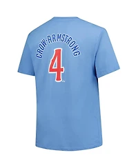 Fanatics Men's Pete Crow-Armstrong Light Blue Chicago Cubs Big Tall Name Number T-Shirt