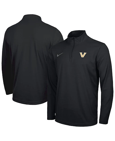 Nike Men's Black Vanderbilt Commodores Intensity Performance Quarter-Zip Pullover Sweatshirt