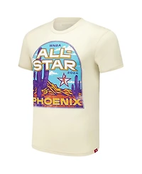 Sportiqe Men's and Women's Cream 2024 Wnba All-Star Game Super Soft Comfy Tri-Blend T-Shirt