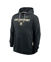 Nike Men's Heather Gray Army Black Knights 2025 Sideline Performance Pullover Hoodie