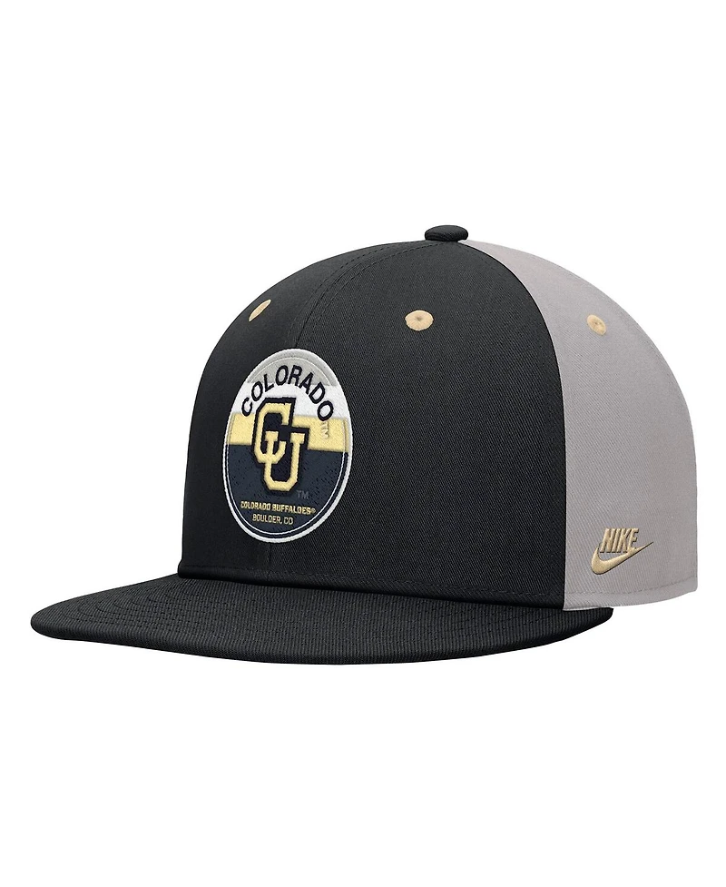 Nike Men's Black Colorado Buffaloes Vintage Patch Snapback Hat
