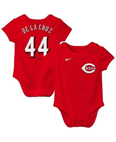 Nike Newborn Elly De La Cruz Red Cincinnati Reds Name Number Fuse Bodysuit