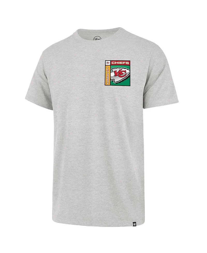 '47 Brand Men's Gray Kansas City Chiefs Chrome Plate Franklin T-Shirt