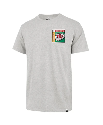 '47 Brand Men's Gray Kansas City Chiefs Chrome Plate Franklin T-Shirt
