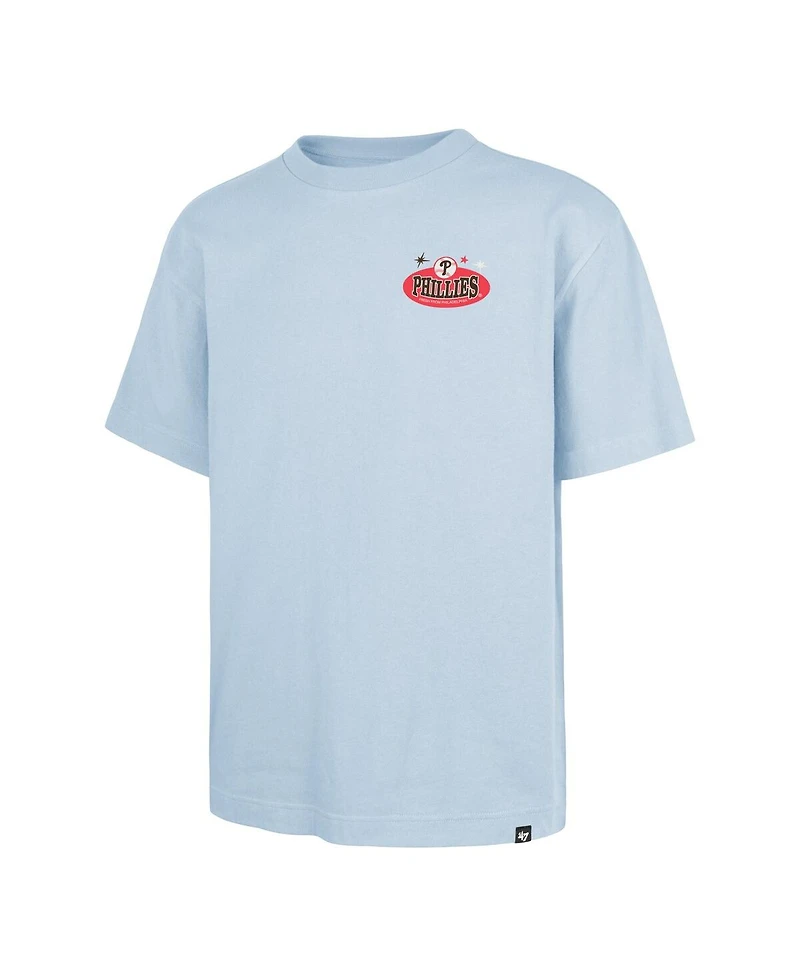 '47 Brand Men's Light Blue Philadelphia Phillies Ice Cream Parlor Foundation T-Shirt