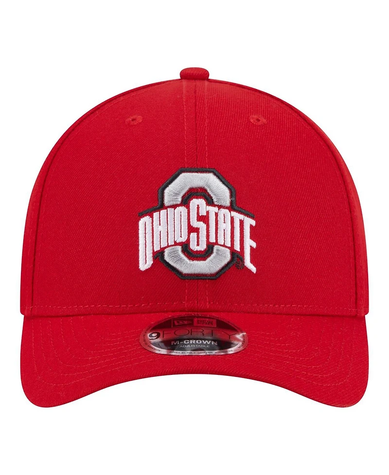 New Era Men's Scarlet Ohio State Buckeyes Team Collective 9FORTY M-Crown Adjustable Hat