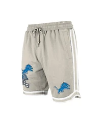 New Era Men's Light Beige Detroit Lions Stone Multi Patch Shorts