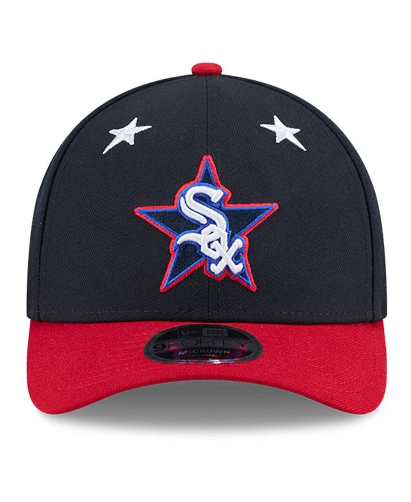 New Era Men's Navy/Red Chicago White Sox 2025 Mlb All-Star Game Workout 9FORTY M-Crown Adjustable Hat