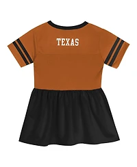 Outerstuff Girls Preschool Texas Orange/Black Longhorns Stadium Lights Fashion Jersey Dress