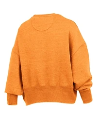 Pressbox Women's Tennessee Orange Volunteers Oversized Waist-Length Crewneck Sweatshirt