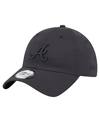 New Era Men's Black Atlanta Braves Ripstop Casual Classic Adjustable Hat
