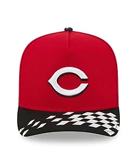New Era Men's Red/Black Cincinnati Reds 2025 Mlb Speedway Classic A-Frame 59FIFTY Fitted Hat
