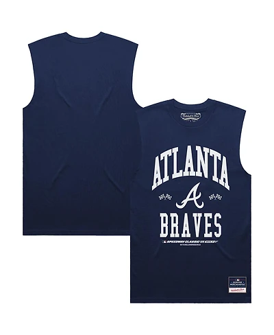 Mitchell & Ness Men's Navy Atlanta Braves 2025 Mlb Speedway Classic Tank Top