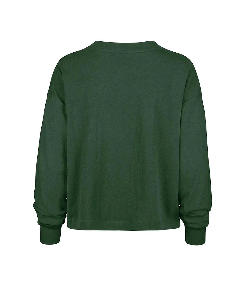 '47 Brand Women's Green Bay Packers Outreach City Oversized Long Sleeve T-Shirt