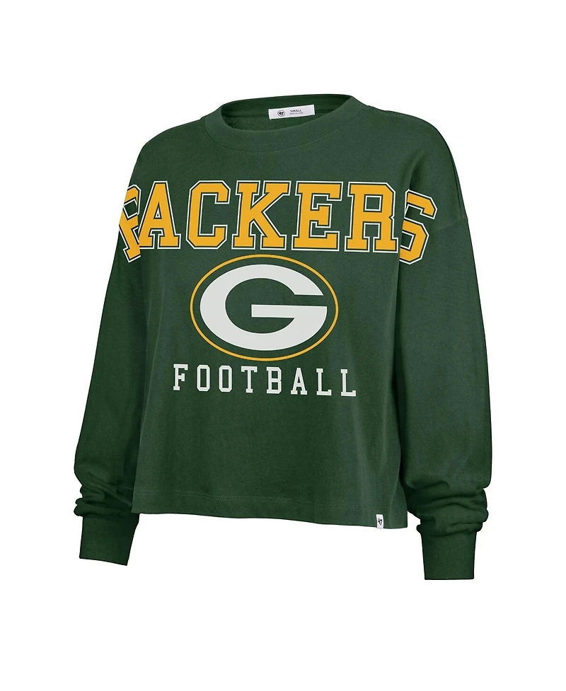 '47 Brand Women's Green Bay Packers Outreach City Oversized Long Sleeve T-Shirt