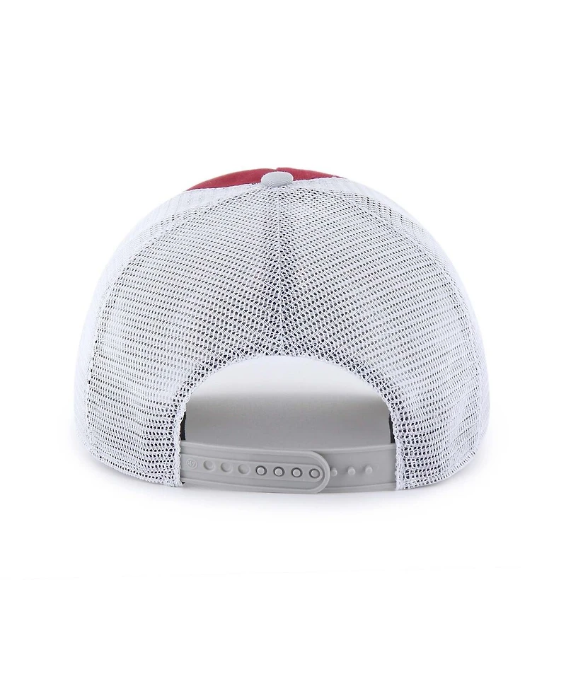'47 Brand Big Boys and Girls Crimson/Gray Alabama Crimson Tide Super Stripe Hitch Adjustable Trucker Hat