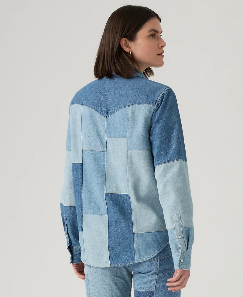 Levi's Women's Patchwork Iconic Western Button-Up Shirt