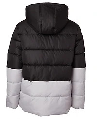 Ixtreme Big Boys Color Blocked Ripstop Puffer Jacket with Beanie