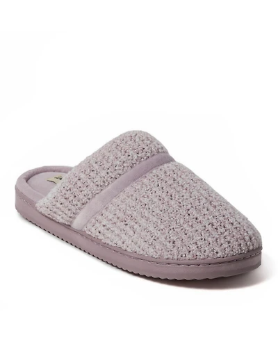 Dearfoams Women's Serena Marled Chenille Scuff House Slipper