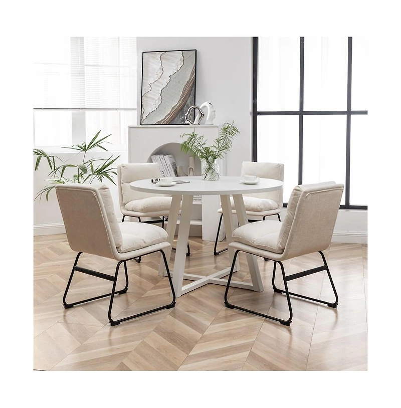 Roundhill Furniture Innes 5-Pc Round Dining Set