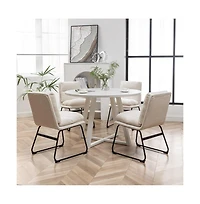 Roundhill Furniture Innes 5-Pc Round Dining Set