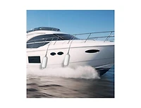 Akiudex Marine Vinyl Boat Fender with Ribbed Protection