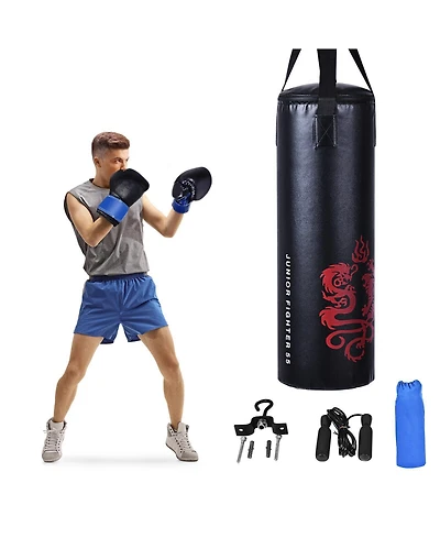 Akiudex Kids Boxing Set with Gloves and Hanging Kit