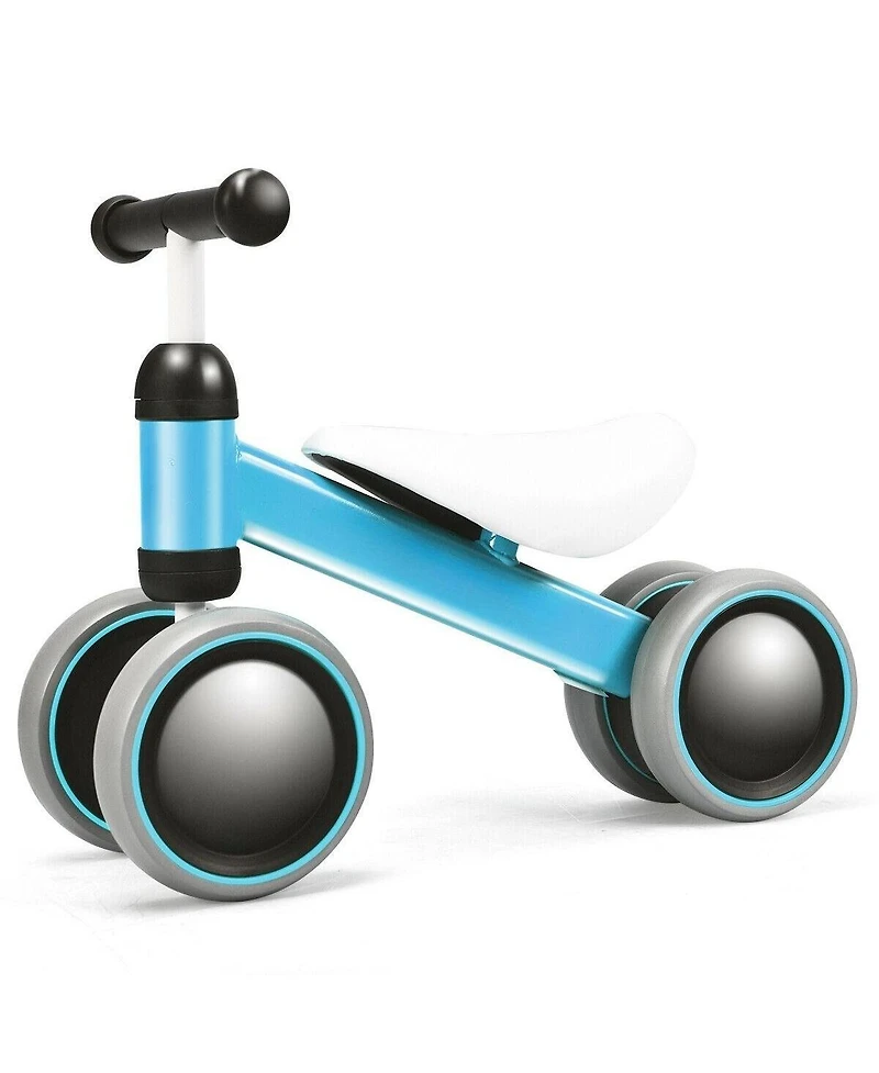 Akiudex Baby Balance Bike for Toddlers with 4 Wheels and Steering Limit