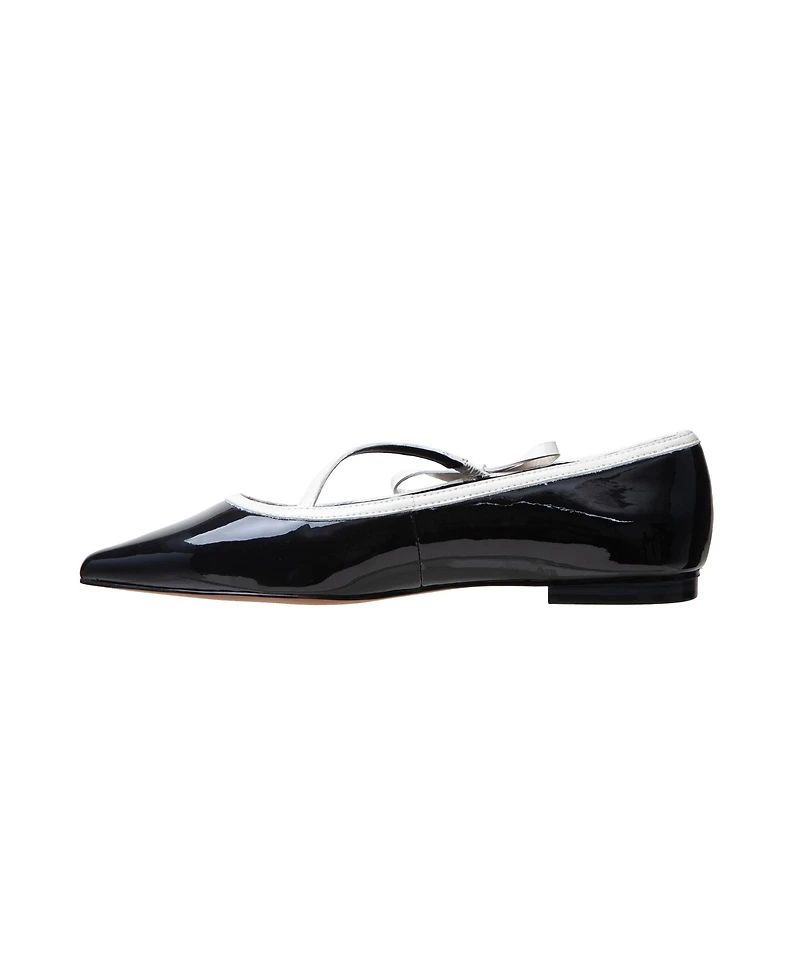 Linea Paolo Nuri | Patent Leather Asymetric Bow Skimmers