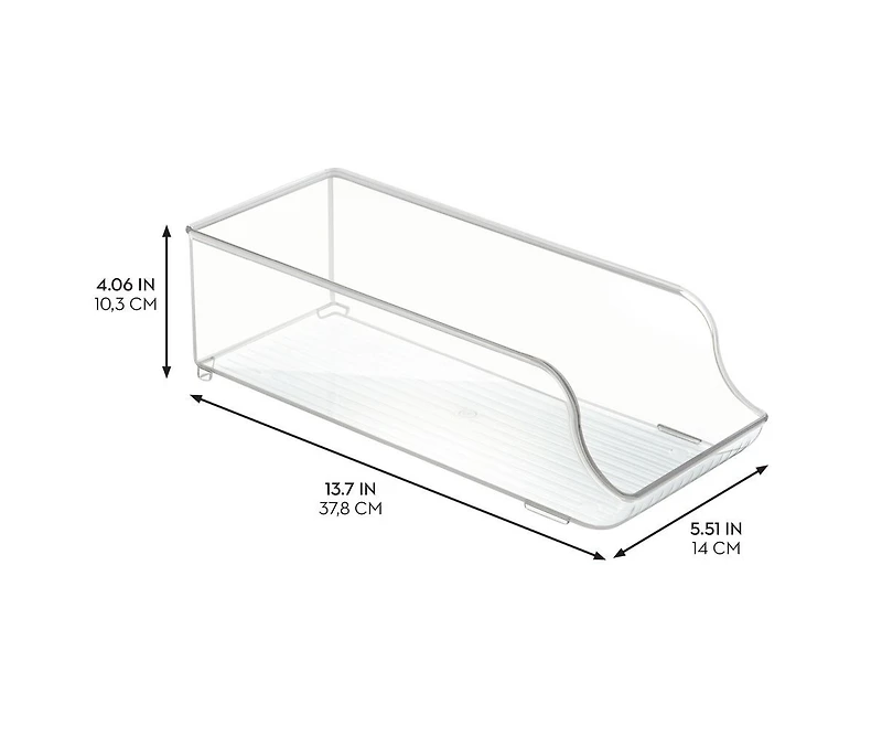 iDesign Stackable Soda Can Dispenser, Set of 3, Clear, Made in Usa