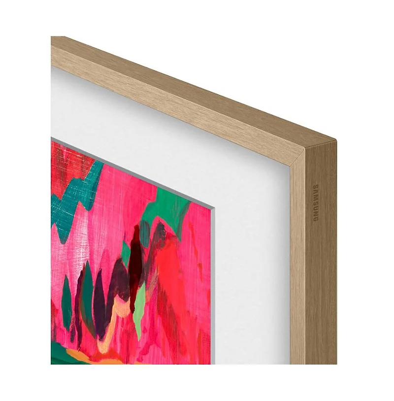 Samsung 85" The Frame Customizable Bezel VGSCFF85TKBZA - Modern Teak