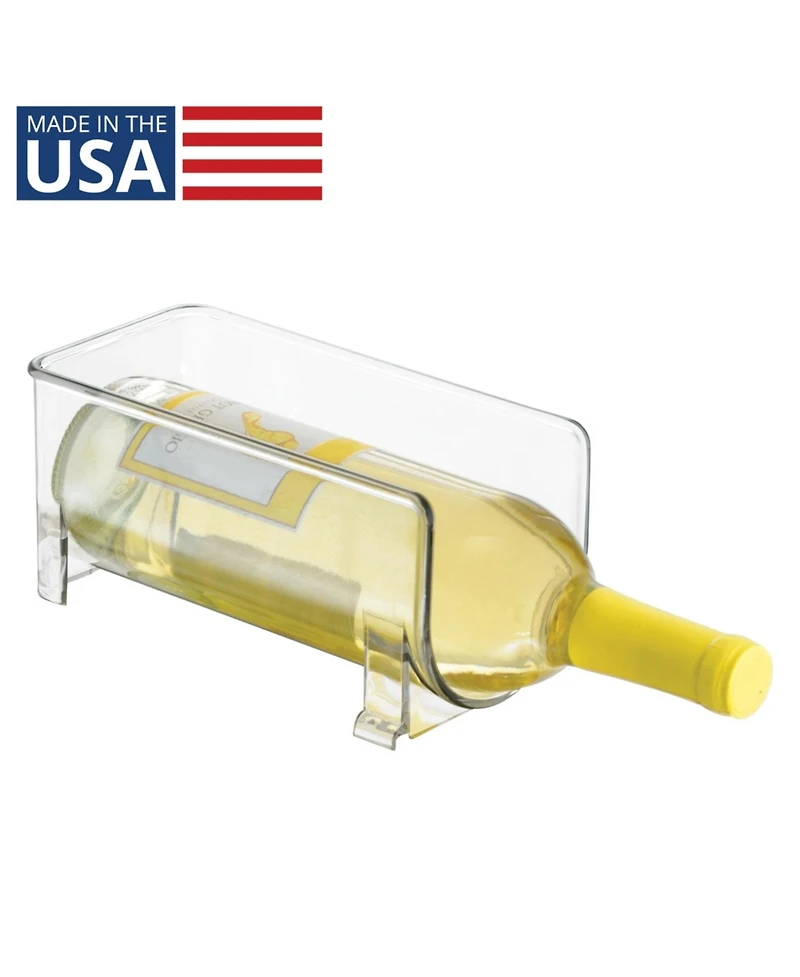 iDesign Stackable Holder for Water or Wine Bottles, Set of 2, Clear, Made in Usa