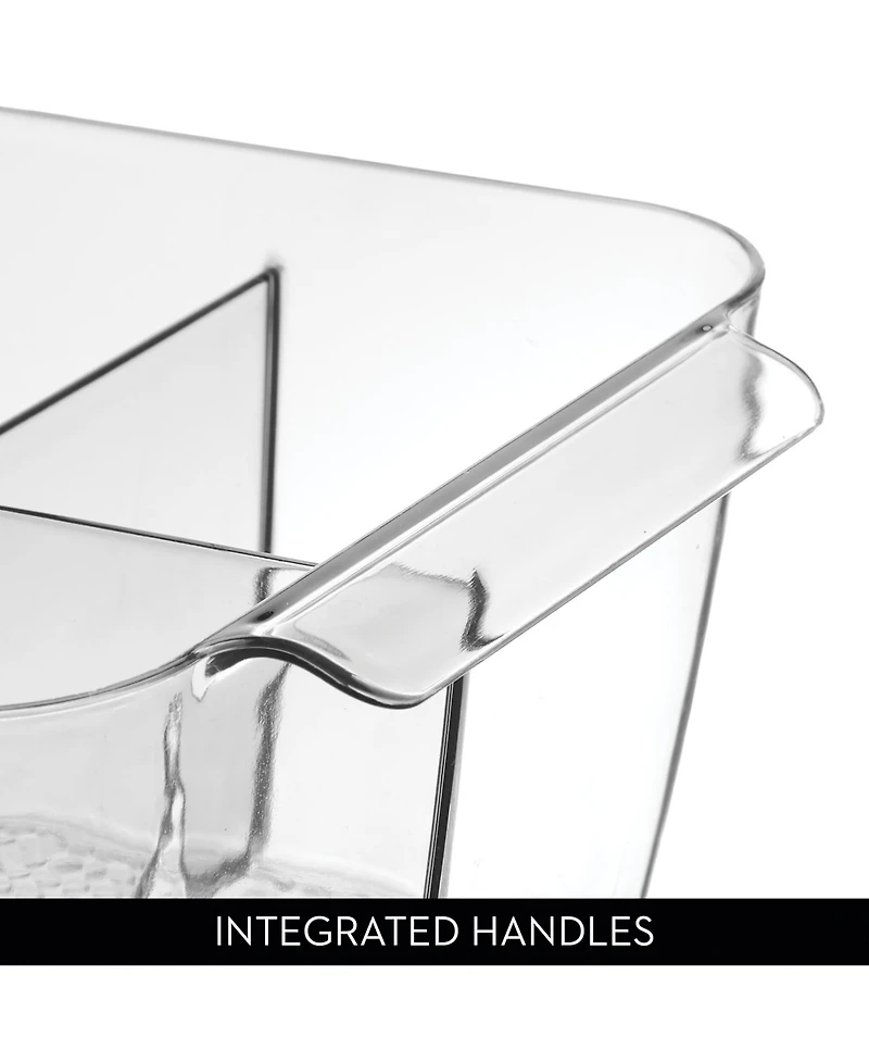 iDesign 8-Section Makeup Organizer - Set of 2 - Clear - Made in Usa