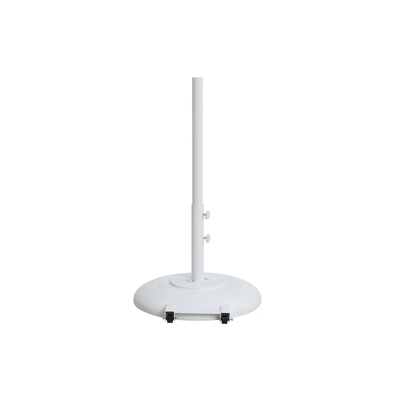 Meridian Furniture Cozumel Matte White Steel Patio Umbrella Base