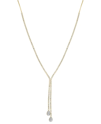 Effy Diamond Asymmetric Lariat Necklace (1-3/4 ct. t.w.) in 14k Gold, 16" + 2" extender