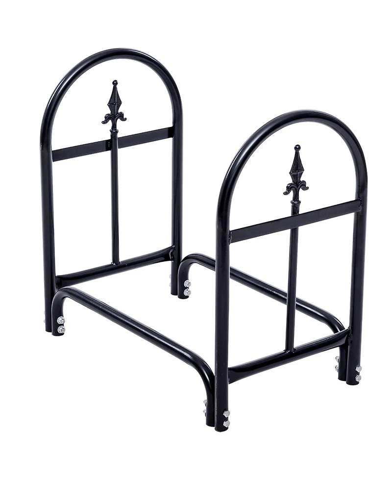 Akiudex 2 Feet Outdoor Heavy Duty Steel Firewood Storage Holder