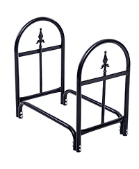 Akiudex 2 Feet Outdoor Heavy Duty Steel Firewood Storage Holder