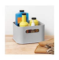 iDesign Plastic Pantry Storage Bin with Handles - Set of 2 - Gray - Made in Usa