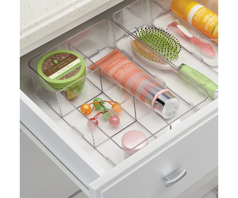 iDesign Interlocking -Section Plastic Drawer Organizer