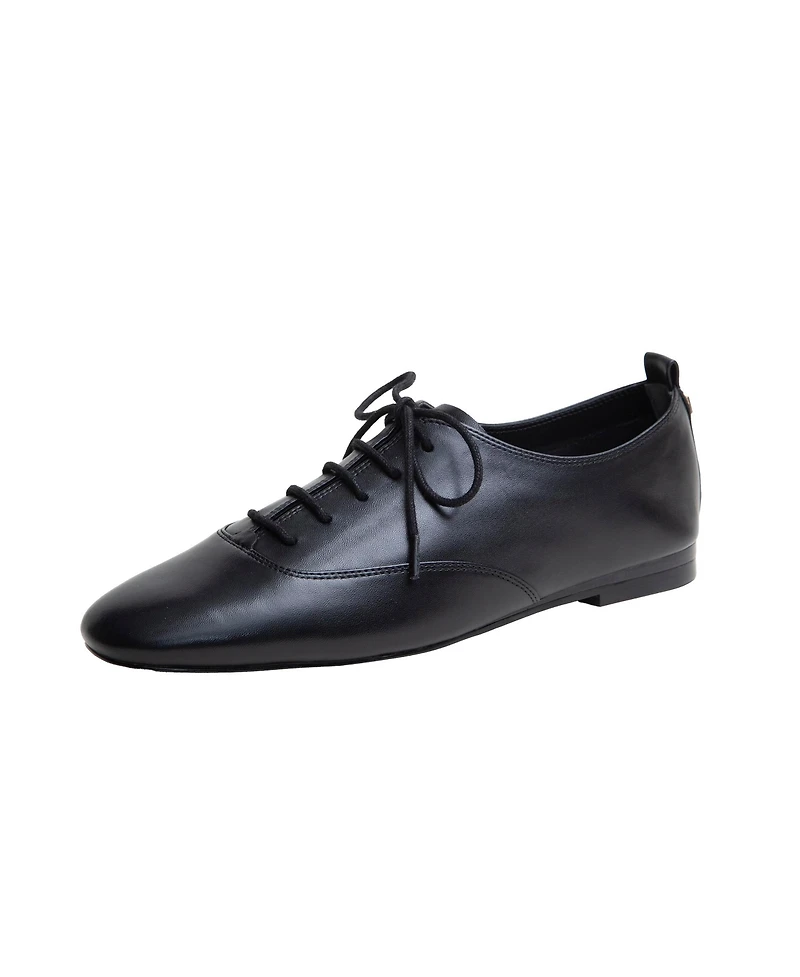 Mirna | Nappa Leather Ballet Oxford Flats