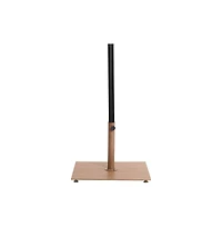 Meridian Furniture Fiji Black Fabric / Teak Aluminum Patio Umbrella with Base Sets