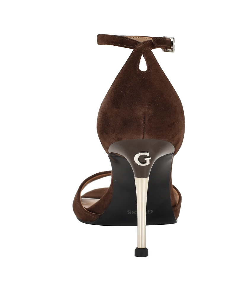 Guess Women's Seena Ankle Strap Stiletto Dress Sandals
