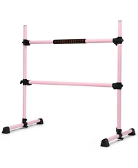 Akiudex Adjustable Freestanding Double Ballet Barre for Home or Studio