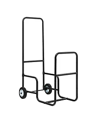 Akiudex Firewood Log Cart Carrier with Anti-Slip and Wear-Resistant Wheels