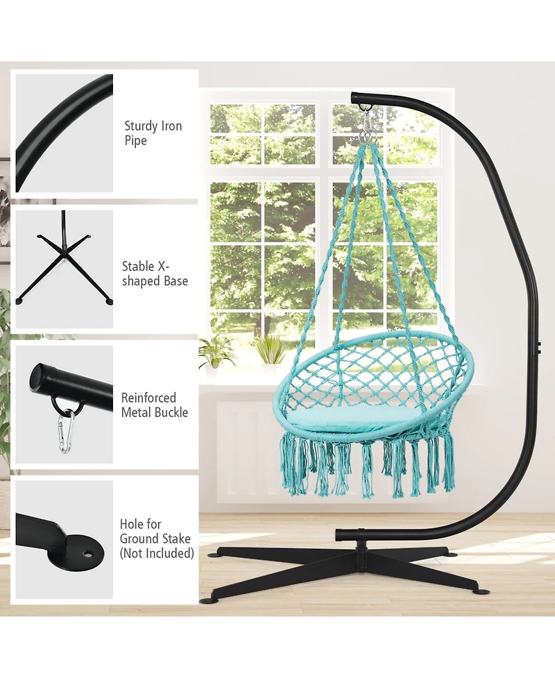 Akiudex Solid Steel C Hammock Frame Stand