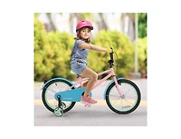 Kids Bike with Adjustable Handlebar and Saddle - Pink
